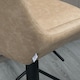 image 8 of HOMCOM Bar Stools Set of 2, Adjustable Bar Chairs 360 Degree Swivel, Khaki