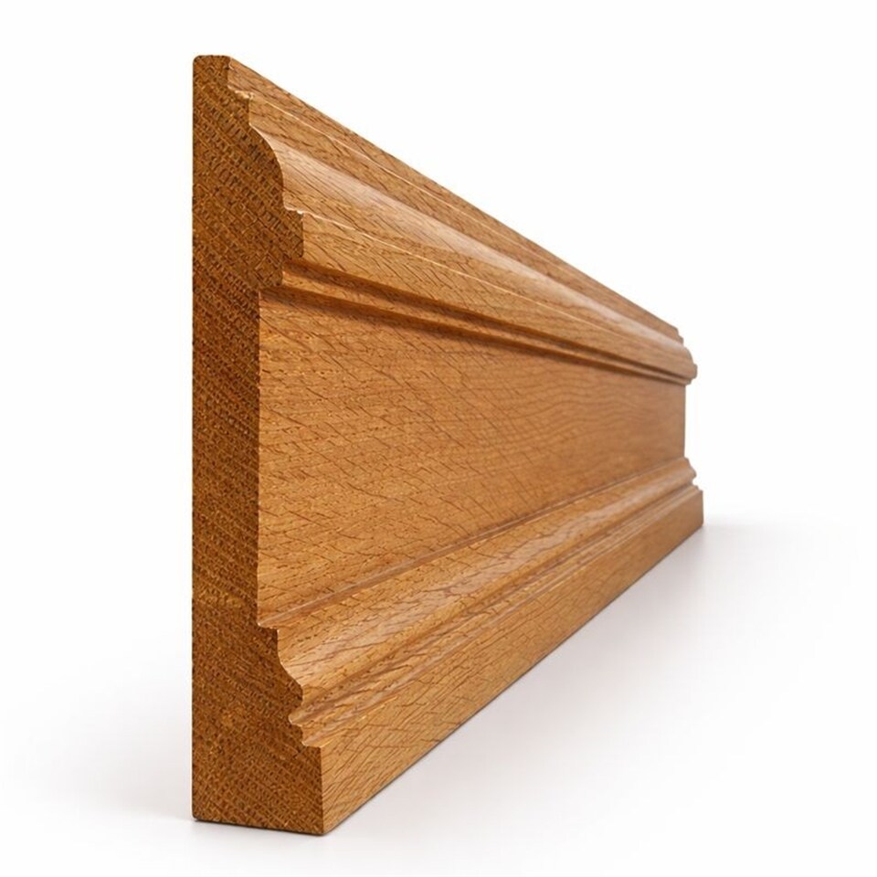 Dark Oak New England European Oak Skirting Board (Unoiled) - 197mm (H) x 19mm (T) x 2400mm (L) - (Pack Of 10)