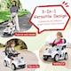 image 6 of COSTWAY 3 in 1 Push Car Toddler Stroller Walking Car White