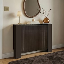 OHS Ribbed Radiator Cover Slatted Engineered Wood - Medium