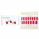 image 1 of Nail Sticker (red) - # Sweet Dream Wine Nail - 32pcs Red