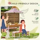 image 5 of AIYAPLAY Kids Picnic Table, Wooden Children Garden Table and Bench Set, Pink | Pink