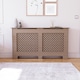 image 2 of Vida Designs Oxford Radiator Cover MDF Cabinet, Unfinished, 152cm