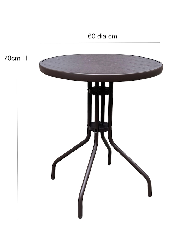 image 1 of Eden 3 Pieces Rattan Bistro Set ,Brown