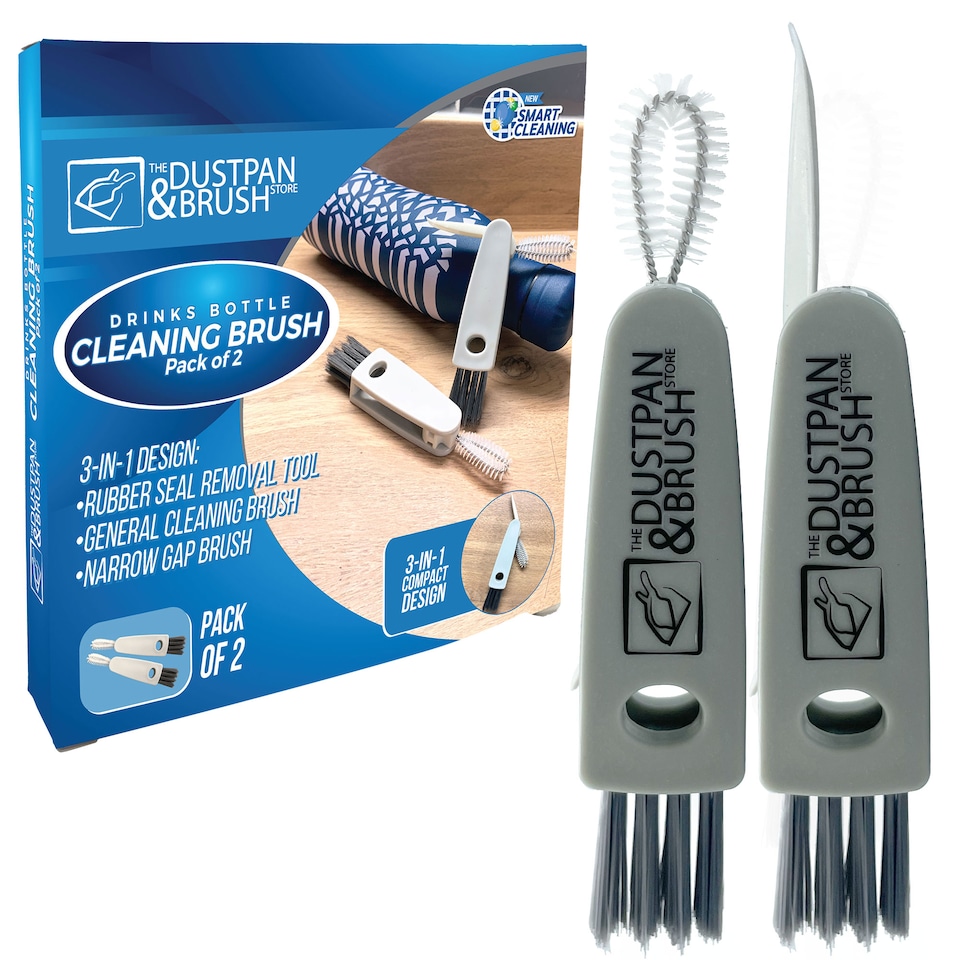 image 1 of Bottle Brush Lid Cleaner 3 in 1 Multifunctional Bottle Brushes for Cleaning - Pack of 2