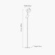 image 3 of Black and Rose Gold Metal LED Floor Lamp Black | Rose gold