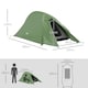 image 5 of Outsunny Double Layer Camping Tent for 1-2 Man, 2000mm Waterproof, Green