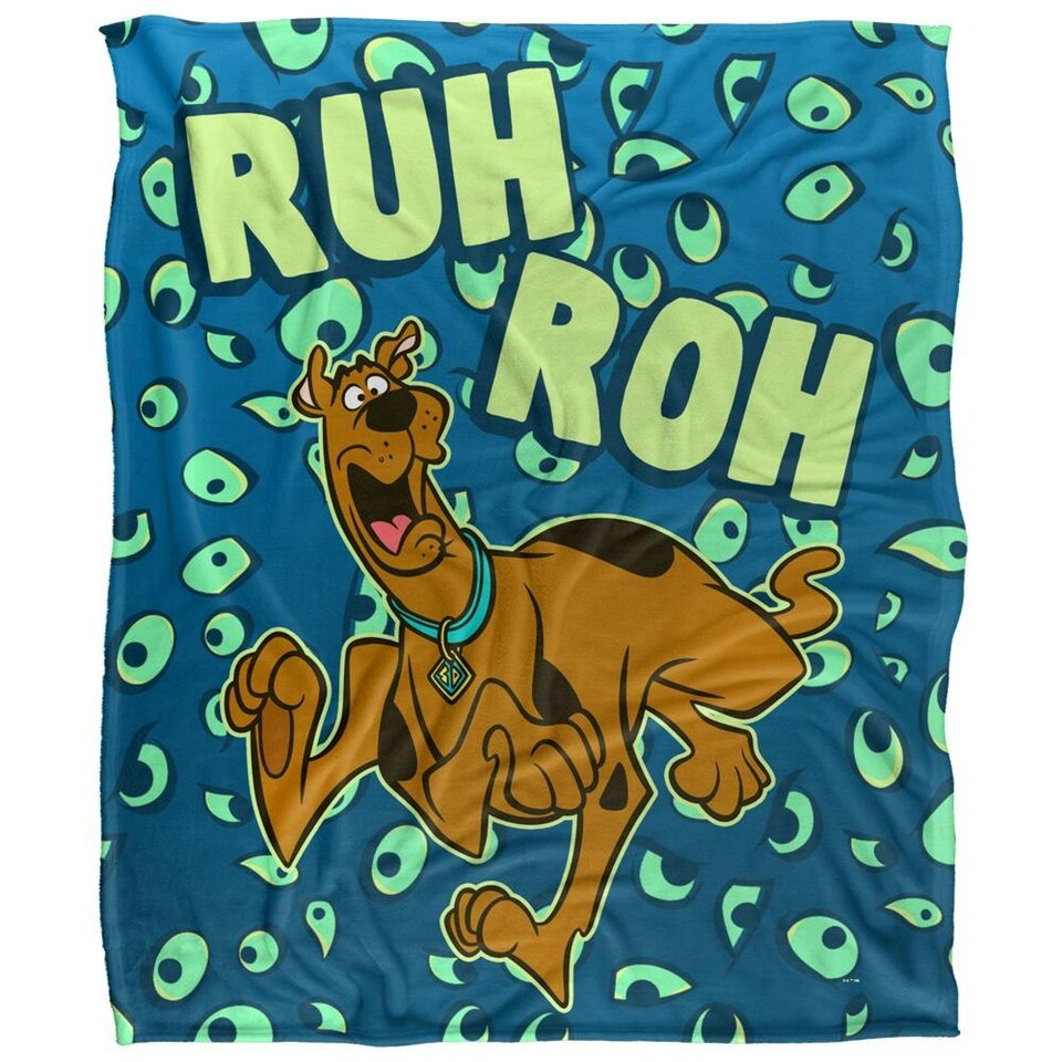 image 1 of Scooby Doo Ruh Roh Eyes Blanket - Multicoloured - One Size