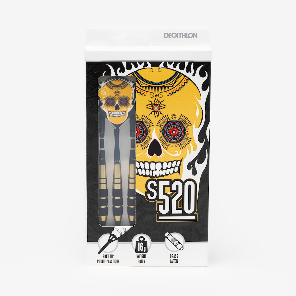 image 1 of Decathlon S520 Soft Tip Darts Tri-Pack