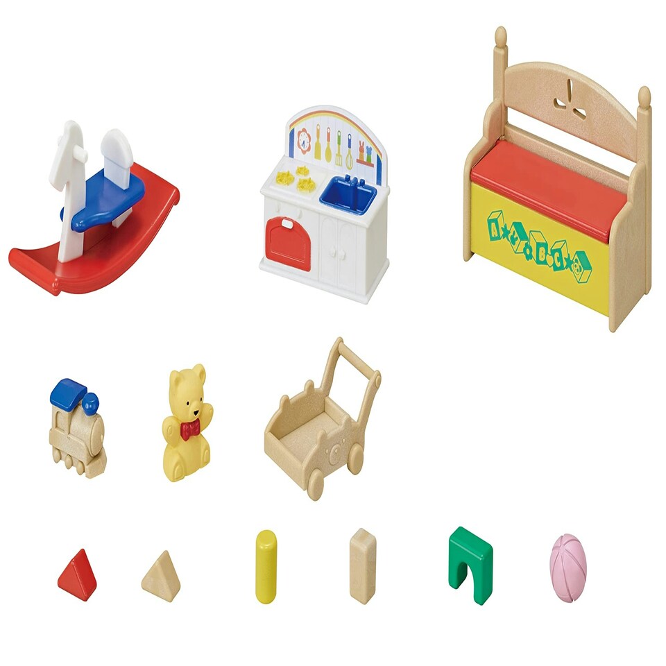 Sylvanian Families - Baby's Toy Box - Snow Rabbit & Panda Babies /Toys - Sylvanian Families