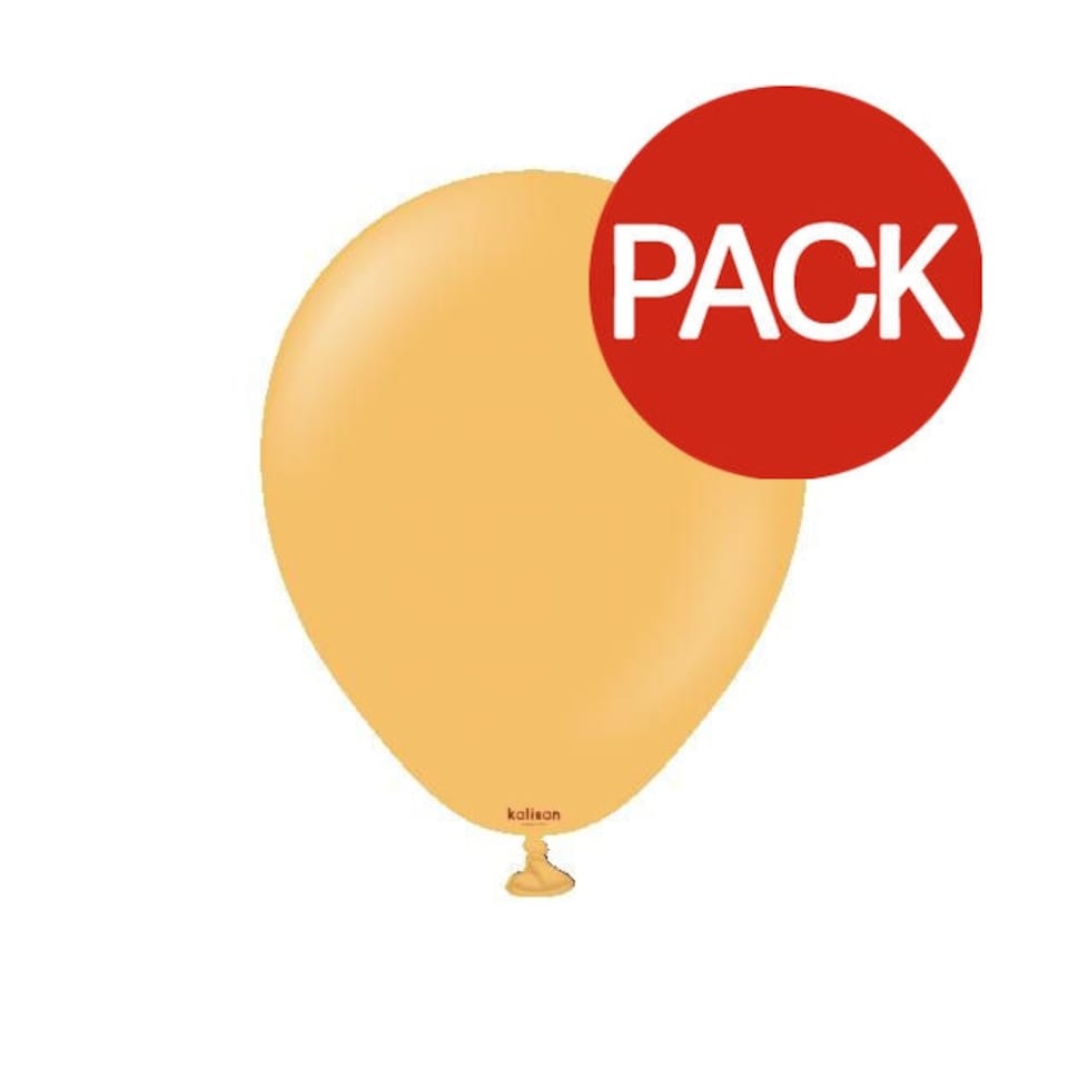 Kalisan Latex Balloons (Pack of 100) - Peach - One Size