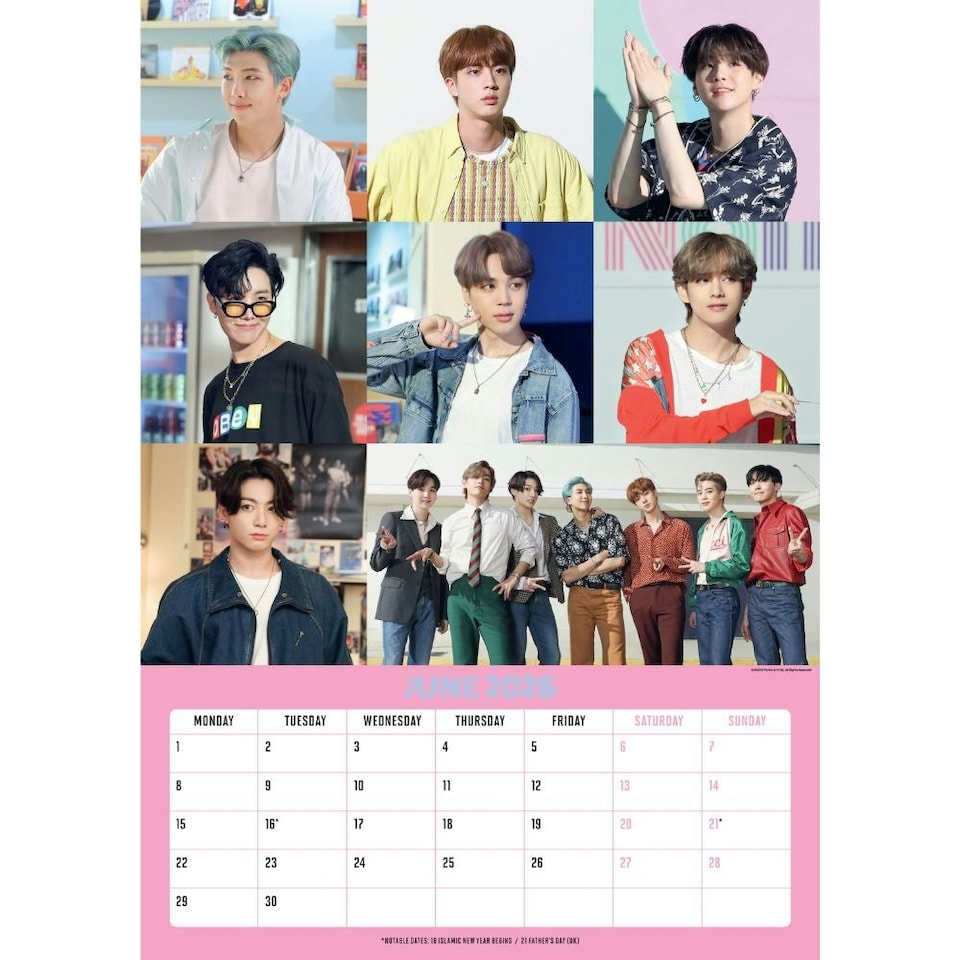 image 1 of BTS 2026 A3 CALENDAR