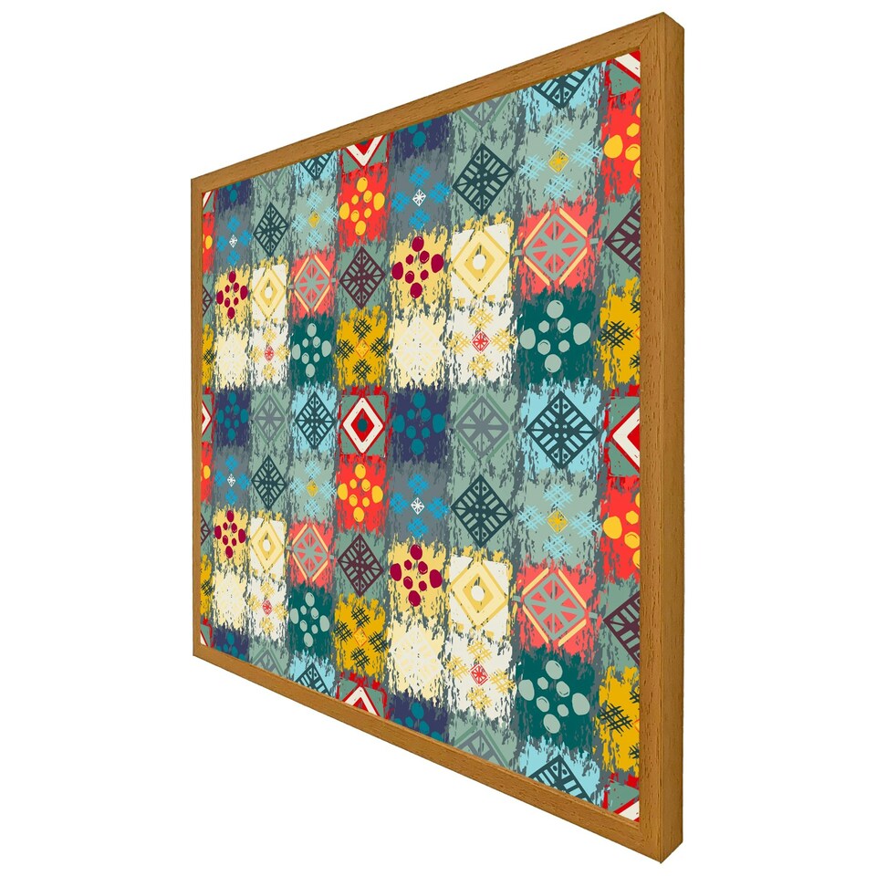 image 1 of Tribal art boho (Picture Frame) White | XS