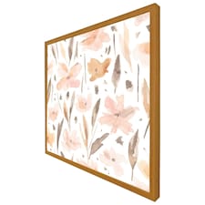 Pink watercolour (Picture Frame) Brown | Oak | XS