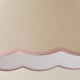 image 6 of ValueLights Florie Natural Large Taper Lamp Shade Scallop Pink Trim & Bulb | Pink