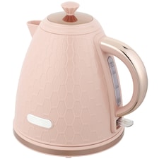 HOMCOM Electric Kettle, 1.7L, Fast Boil, 3kW Cordless Water Kettle with Removable Washable Anti-scale Filter, Auto Shut-off, 360degree Swivel, UK Otter Thermostat, BPA Free, Light Pink