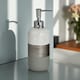 image 1 of Showerdrape Luxe Grey/White Liquid Soap Dispenser | Multi | 1