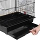 image 6 of Yaheetech 104.5 cm Tall Open Top Metal Birdcage Parrot Cage Black