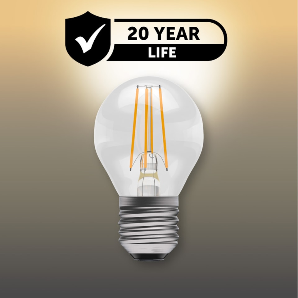 image 1 of BELL Lighting Dimmable E27 LED Filament Golf Ball 4.7W Light Bulb | White | Warm White - 2700K | 3