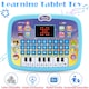 image 1 of Toddler Learning Tablet - Multi-Function Educational Musical Touch Pad with LED Screen, Piano, Animal Sounds, Numbers, Letters, and Quiz Modes for Kids (blue)