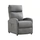 image 1 of CozyWell Grey Linen Fabric Reclining Arm Chair | Grey