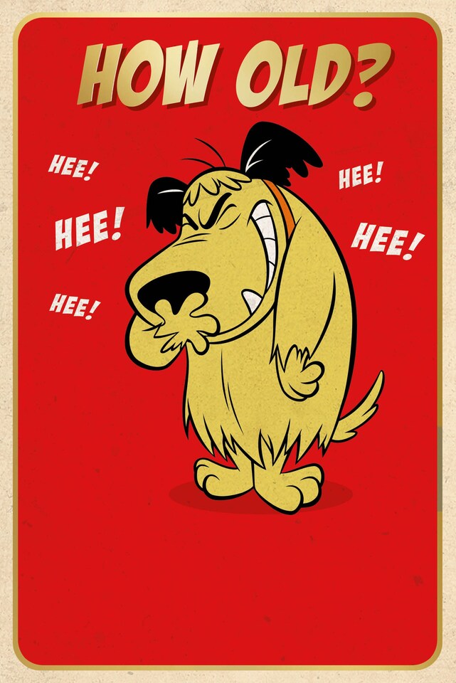 image 1 of Wacky Races 'How Old?' Birthday Card