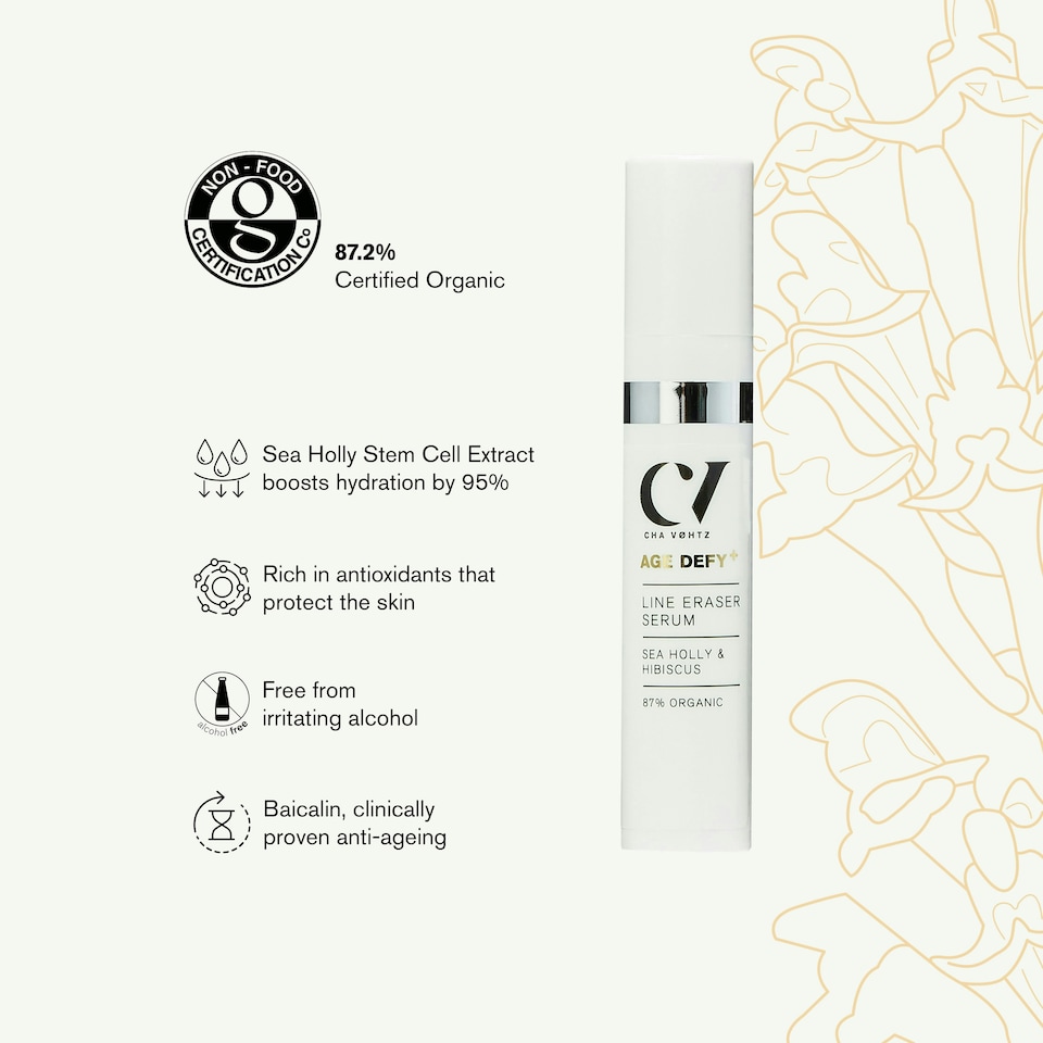 image 1 of Green People Age Defy+ Line Eraser Serum - Serum for Fine Lines - Paraben & Alcohol Free - Vegan, 10ml
