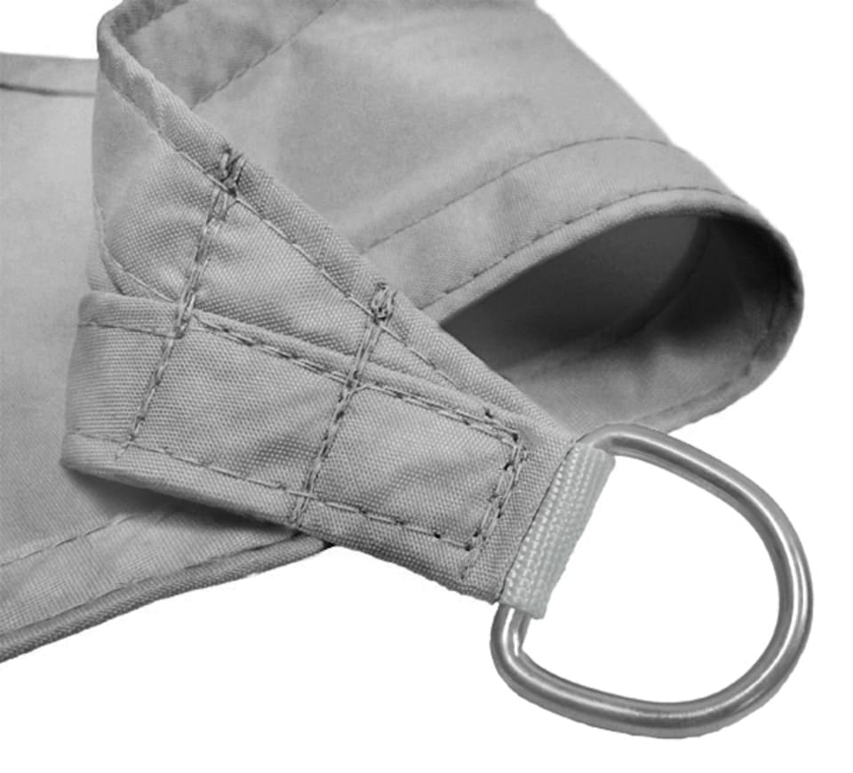 image 1 of 4m x 3m Rectangle Waterproof Silver Sun Shade Sail
