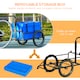 image 4 of HOMCOM Bicycle Trailer with Foldable Storage Box and Pneumatic Tyres, Black