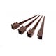 image 4 of 4x Heavy Duty Drive Down Fence Post Anchor Spike Grip Holder - 75 x 750mm | Brown | 4