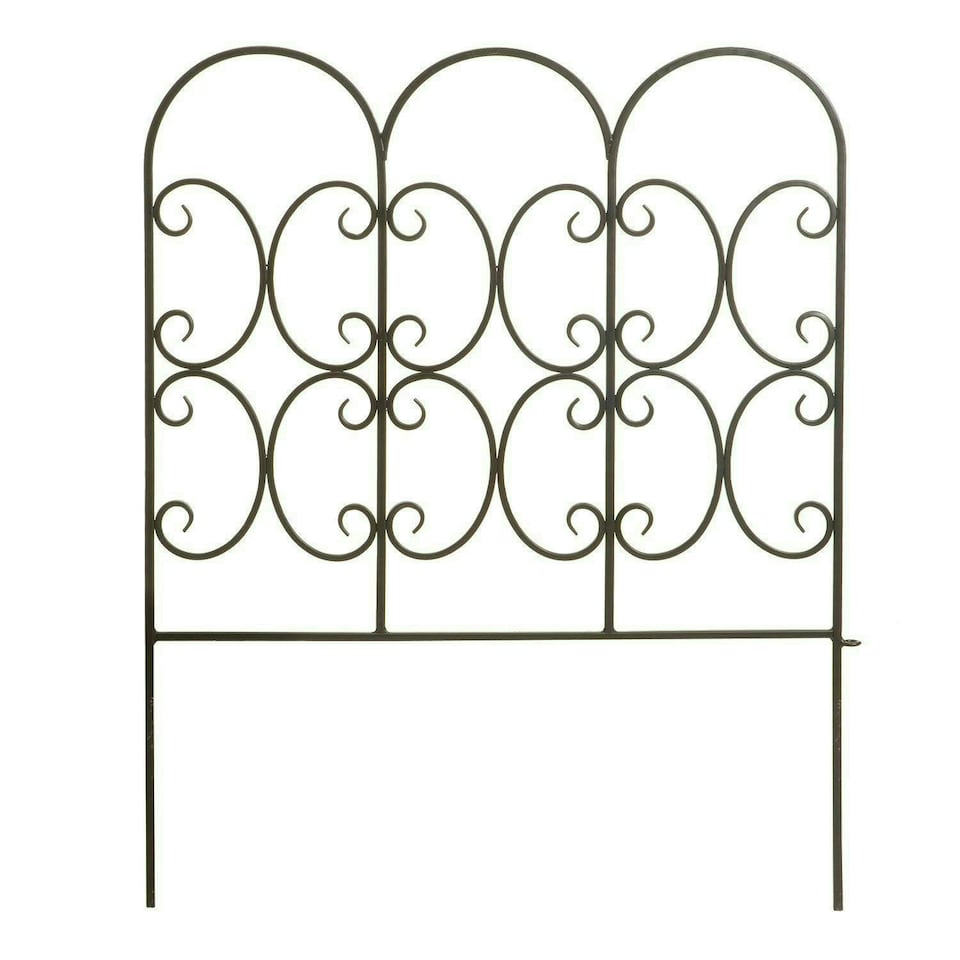 image 1 of Triple Arch Garden Edging in Black | Black | 1