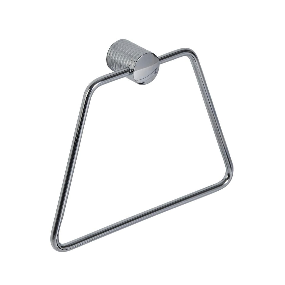 image 1 of Showerdrape Vitality Chrome Stainless Steel Wall Mounted Towel Ring