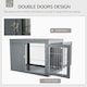 image 3 of PawHut Furniture-Style Dog Crate w/ Two Lockable Doors, for Small & Medium Dogs