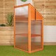 image 7 of Samuel Alexander Wooden Mini Greenhouse Cold Frame - Small Greenhouse H120 x W69 x D49cm
