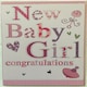 image 2 of New Baby Girl Congratulations Greeting Card