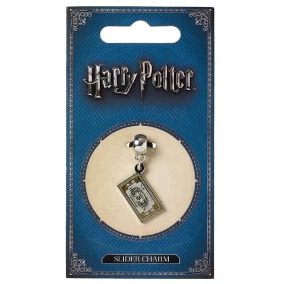 Harry Potter Silver Plated Ticket Charm - Silver/Gold - One Size