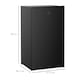 image 3 of HOMCOM 91L Freestanding Under Counter Fridge Black