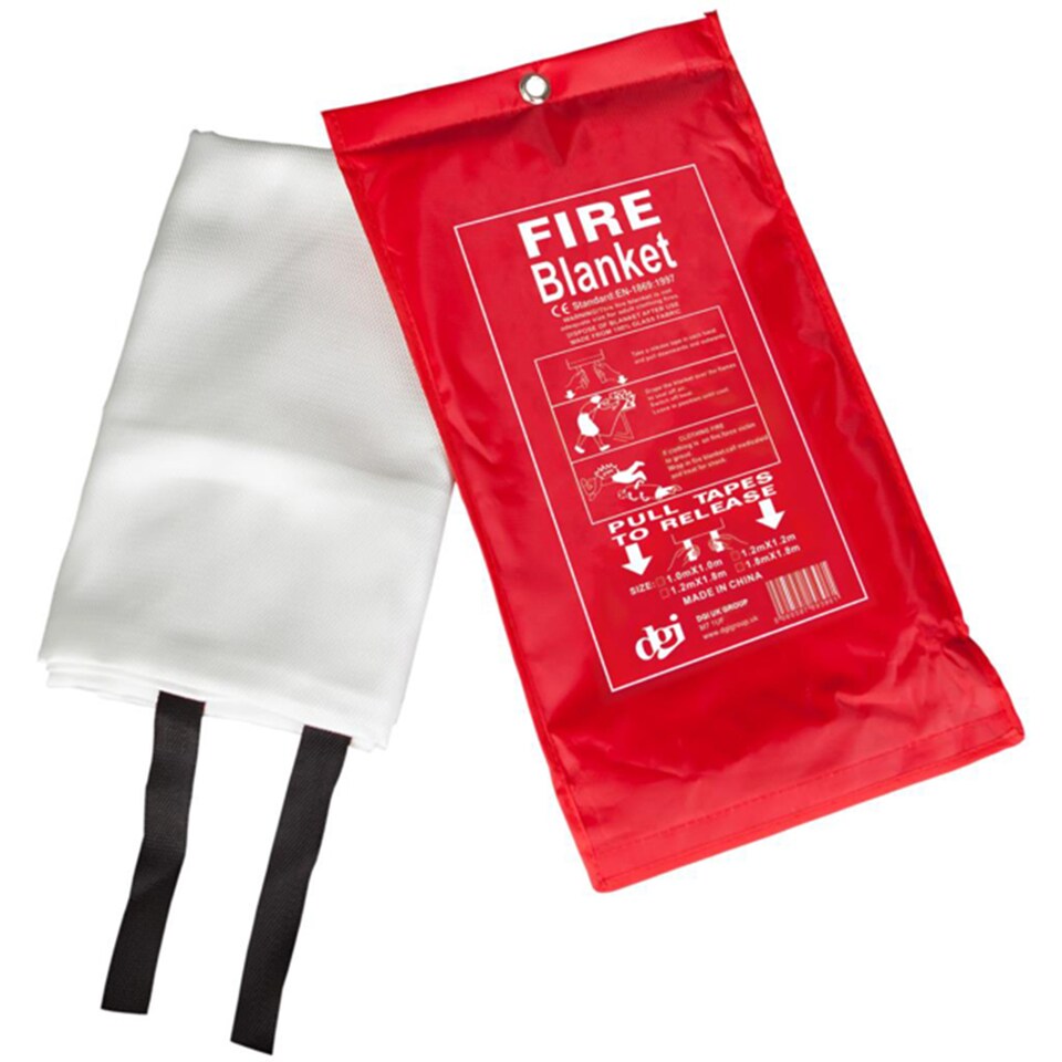 image 1 of KAV Fire Blanket - Essential Accessories for Home, Kitchen, Caravans, Garages - Protect with Fire Blanket, Guard (Pack of 3)