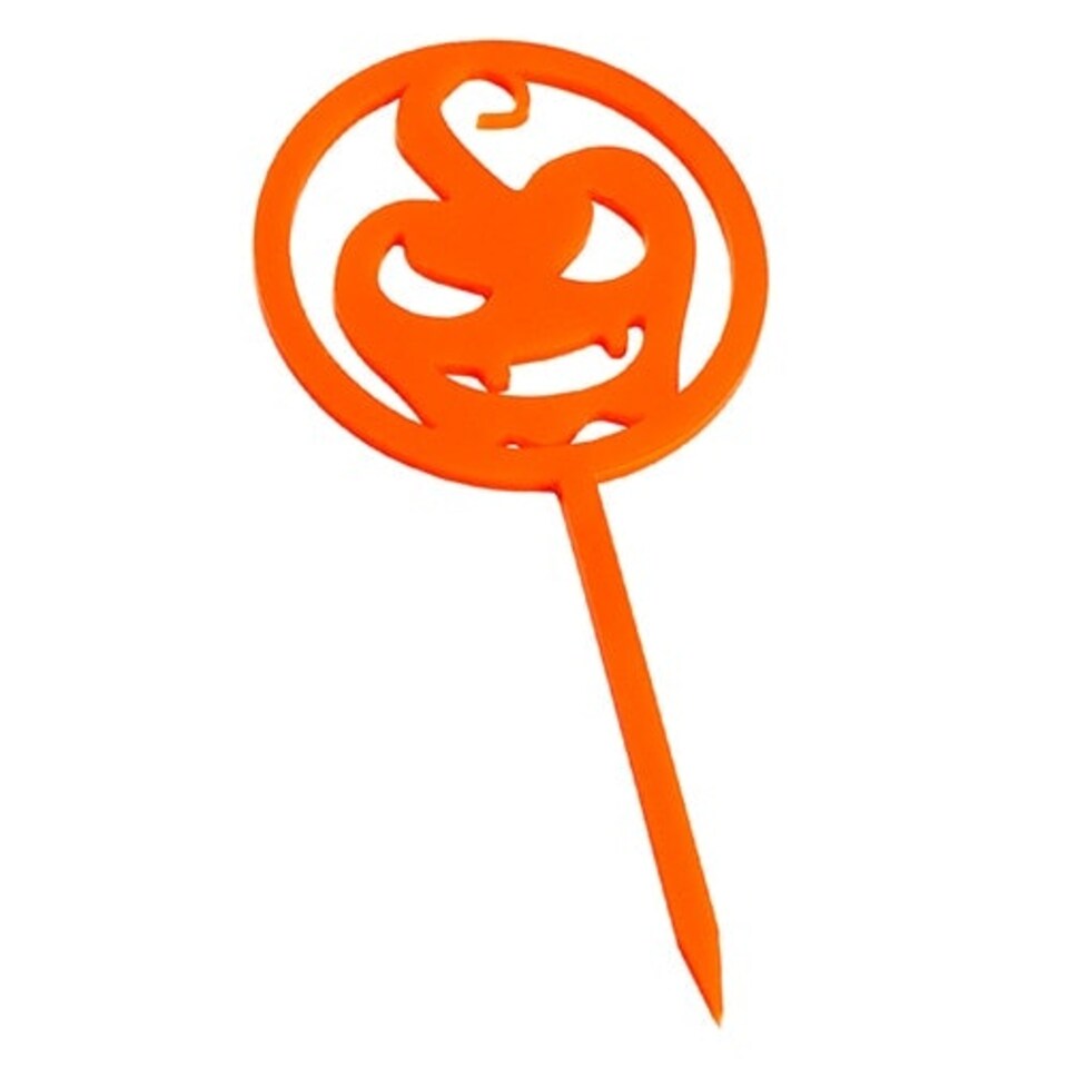 image 1 of Halloween Characters Acrylic Cake Pick Toppers - Pack of 4