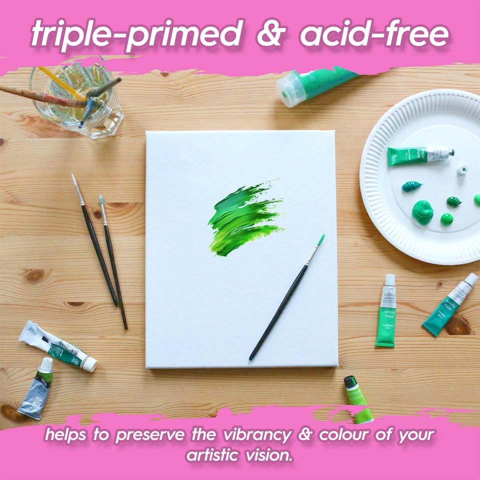 image 1 of Fax Potato Stretched Canvas with Wooden Wedges - 12" x 16" - Pack of 10