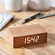 image 5 of Gingko Design Flip Cilck Clock Natural Cherry