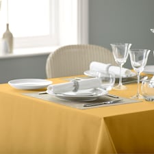 Polyester Plain Tablecloths-New Gold-178 x 274cm