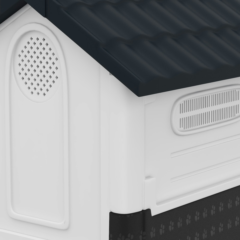 image 1 of PawHut Dog Kennel for Outside, for XS Dogs, 64.5 x 57 x 66cm, Grey