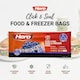 image 2 of Hero Sealable Freezer Bags 1.5L Pack of 15 Large Click Lock Food Storage Bags BPA Free for Fruits, Vegetables and Meal Prep