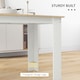 image 5 of HOMCOM Dining Table for 4-6 People, Wood Effect Tabletop
