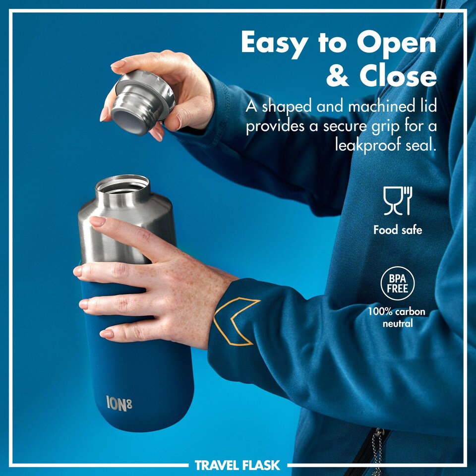 image 1 of Luma Flask & Mug, Vacuum Insulated, 700ml (24oz) | Blue | Deep Teal | One Size