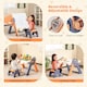 image 6 of COSTWAY 6-in-1 Kids Play Table and Chair Set Multi