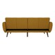 image 3 of Brittany Sofa Bed in Linen Mustard Yellow | MUSTARD