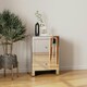 image 4 of Large 2 Drawer Mirrored Bedside Table with Crystal Handles