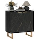 image 1 of HOMCOM Sideboard, Buffet Cabinet with 2 Doors and Adjustable Shelves, Black Black